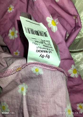 Kız Çocuk Pembe Nakışlı Elbise - Görsel 2