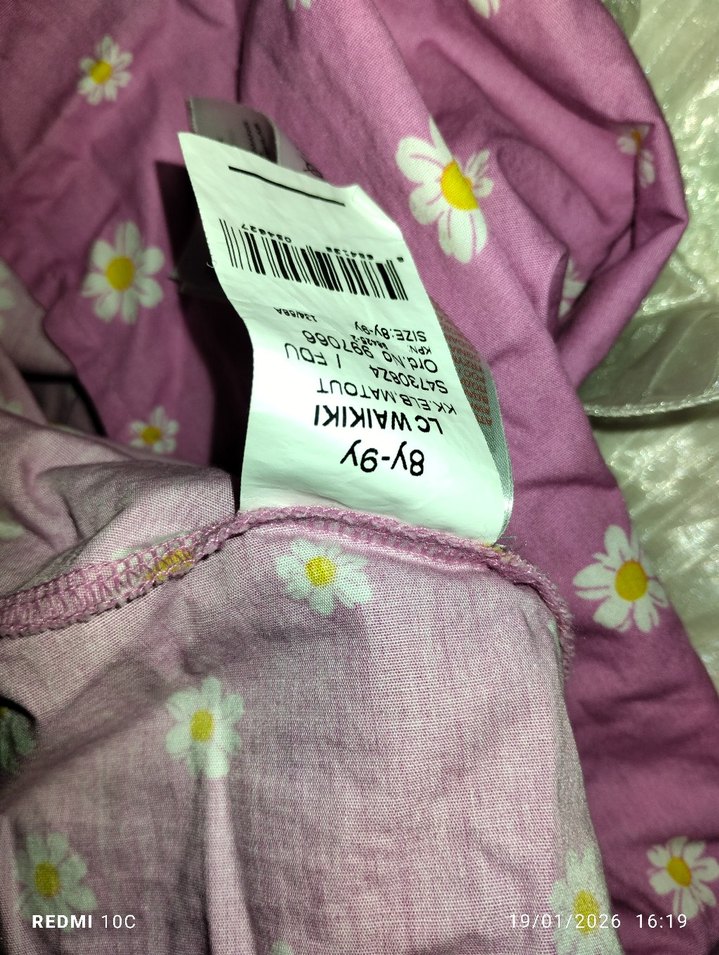 Kız Çocuk Pembe Nakışlı Elbise - Görsel 2