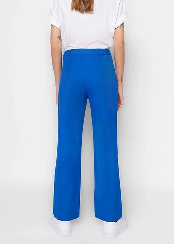Trendyol & Milla Mavi Regular Fit Kumaş Kadın Pantolon