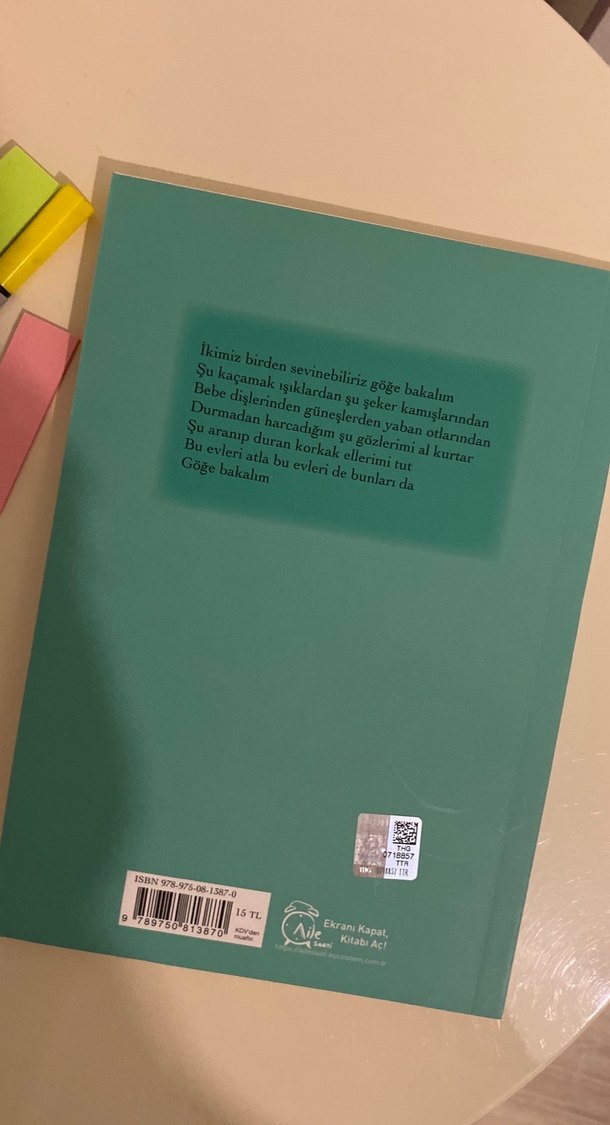 Turgut Uyar - Göğe Bakma Durağı Şiir Kitabı - Görsel 2