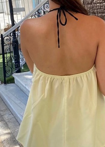 Diğer Sarı Mini V Yaka İkili Takım
