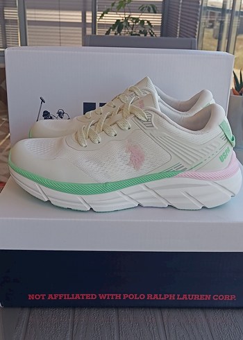 38 Beden U.S. Polo Assn. Beyaz Kadın Spor Ayakkabı