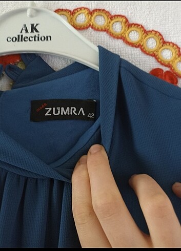 42 Beden mavi Renk Zümra Marka Abiye