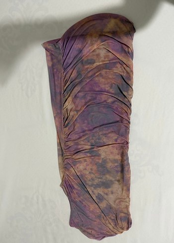 Zara Drapeli Tül Mini Elbise - Görsel 2