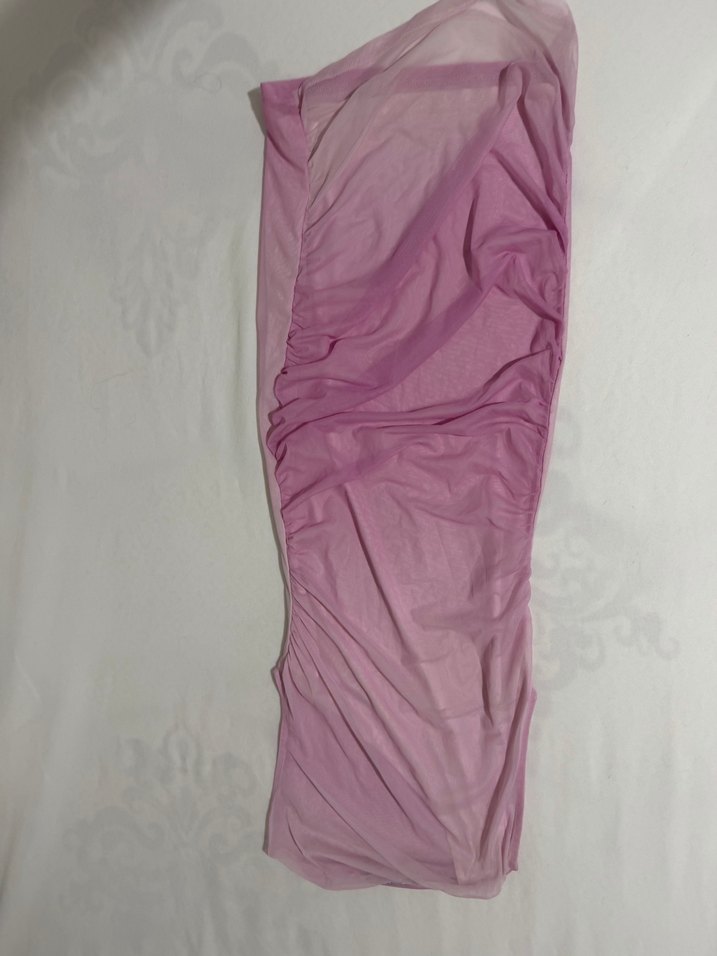 Zara Drapeli Tül Elbise - Görsel 2