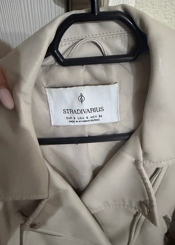 Bej Deri Kadın Ceket - Görsel 3