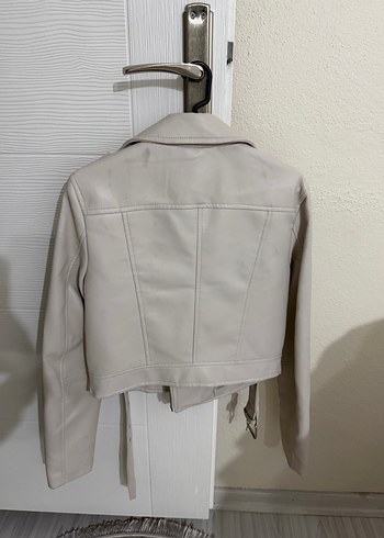 Bej Deri Kadın Ceket - Görsel 2