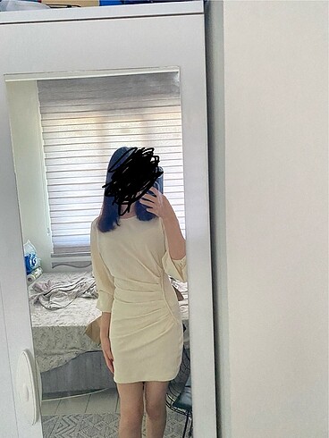 Zara Zara mini bej elbise
