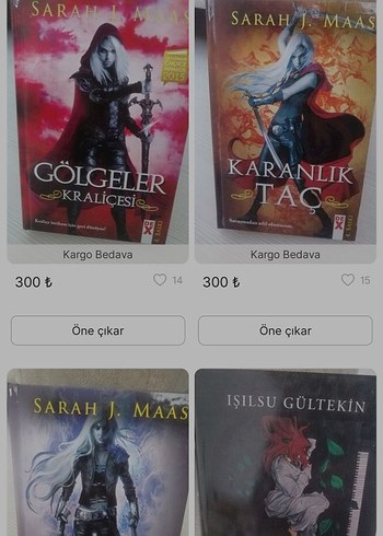 Sarah J. Maas Kitap Seti: Gölgeler Kraliçesi & Karanlık Taç