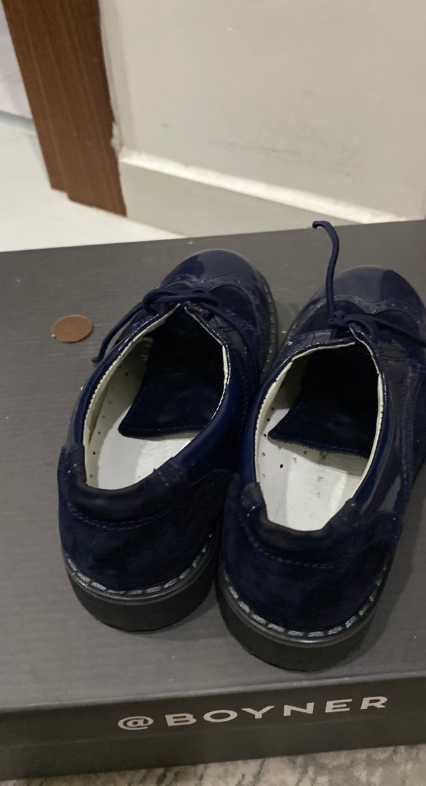 Erkek Çocuk Lacivert Rugan Özel Ayakkabı - Görsel 4