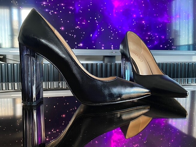 Kemal Tanca Kalın Topuk Stiletto - Görsel 3