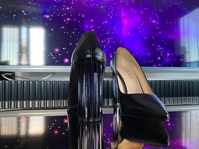 Kemal Tanca Kalın Topuk Stiletto - Görsel 4