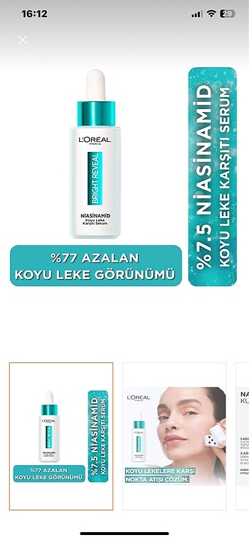 Loreal Paris Bright Reveal yenileyici Peeling Serum - Görsel 2