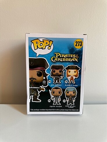 Beden Jack Sparrow Funko Pop Figür