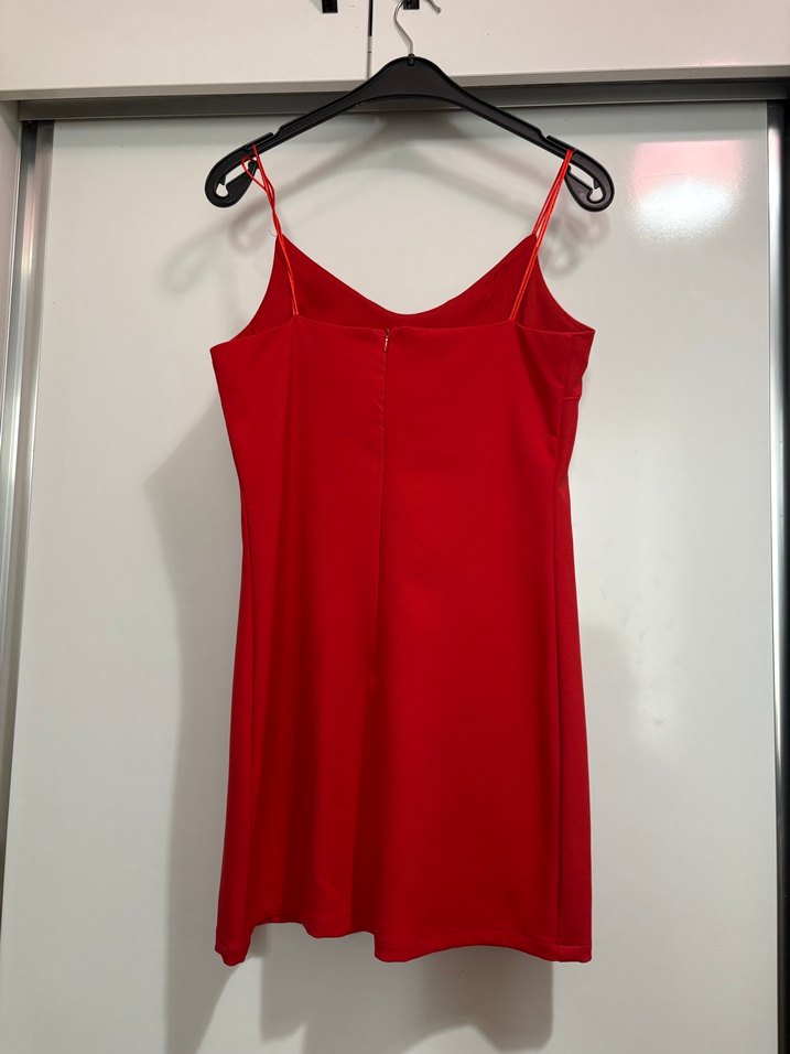 Kırmızı Mini Elbise - Görsel 3