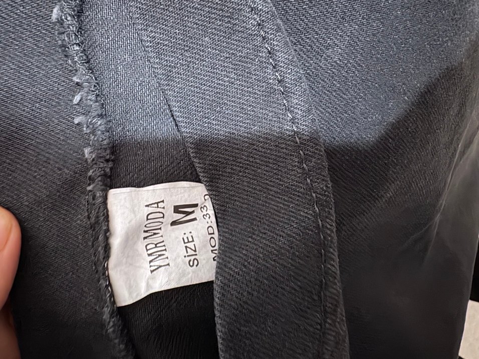 Siyah Kot Mini Askılı Tulum - Görsel 5