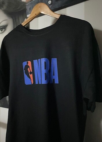 Oversize NBA siyah t-shirt 