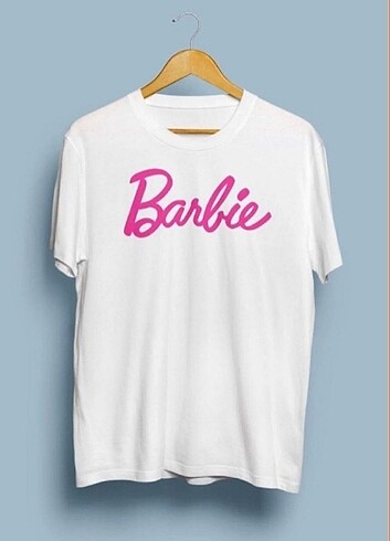 s Beden Oversize beyaz barbie t-shirt 