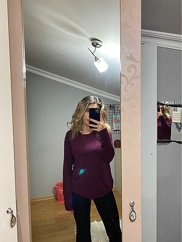 l Beden bordo Renk Defacto bordo kazak