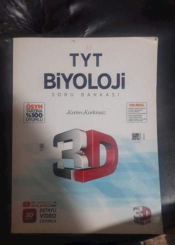 TYT Biyoloji Soru Bankası 3D Detaylı Video Çözümlü