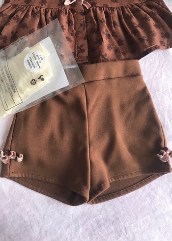 Mavi Askılı Bebek Kız Takım - Görsel 3