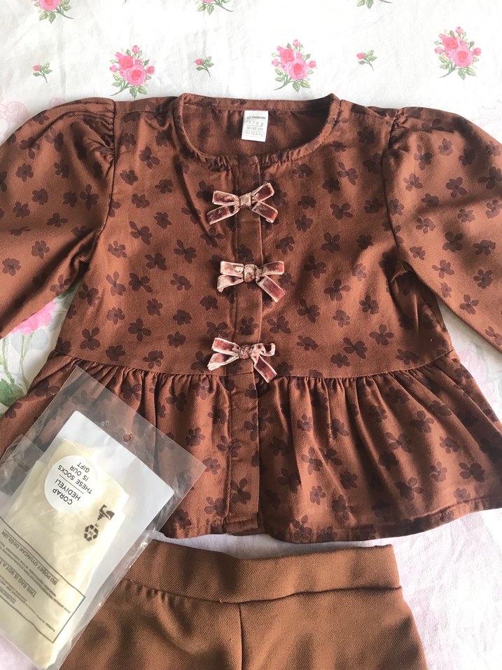 Mavi Askılı Bebek Kız Takım - Görsel 2