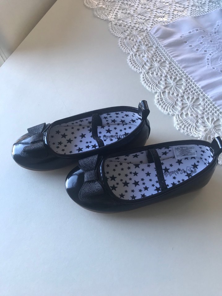 Kız Çocuk Siyah Fiyonk Detaylı Babet - Görsel 4