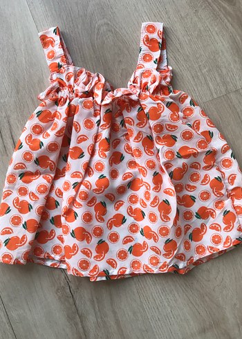 Kız Çocuk Khaki Bohem Çiçekli Elbise - Görsel 4