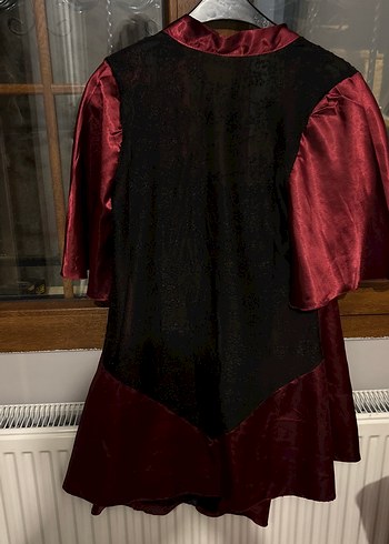 Bordo Gotik Midi Kadın Sabahlık - Görsel 2