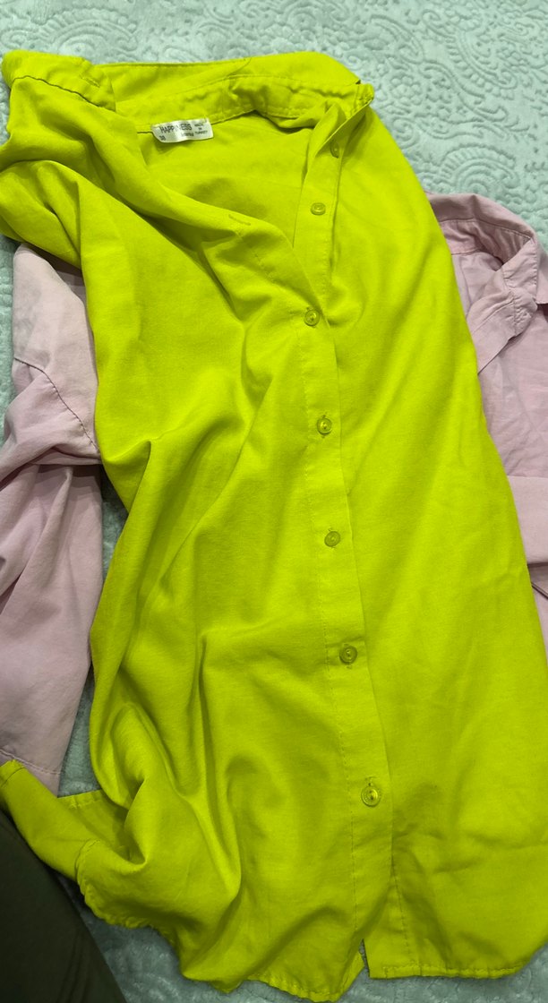 Fıstık yeşili gömlek - Görsel 2