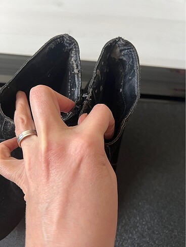 Süet ya da nubuk yarım bot çizme - Görsel 5