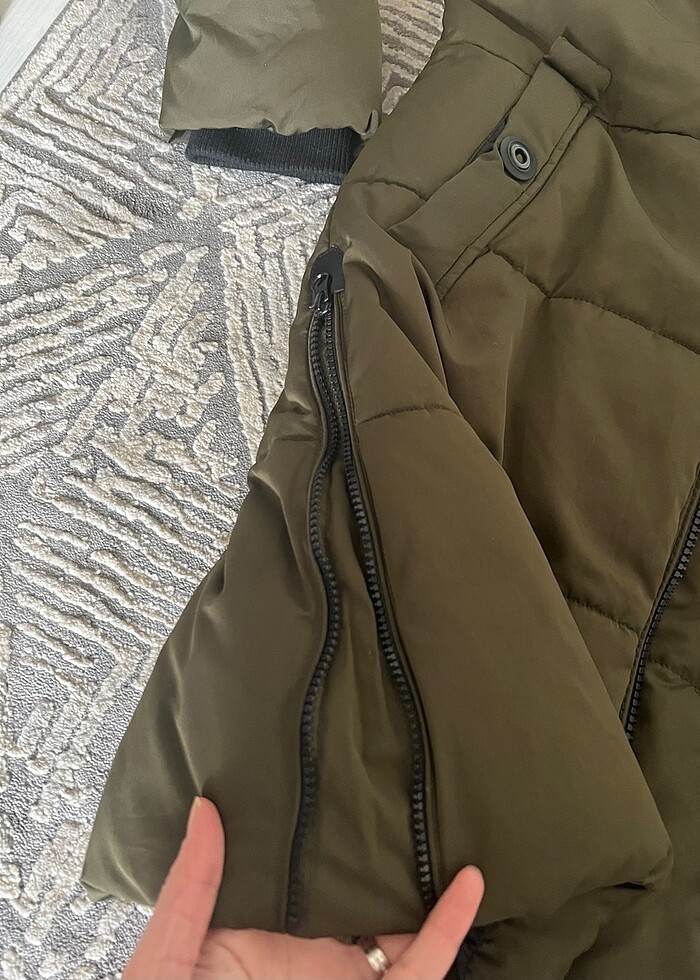 Colins mont kaban kapişonlu asker yeşili - Görsel 4