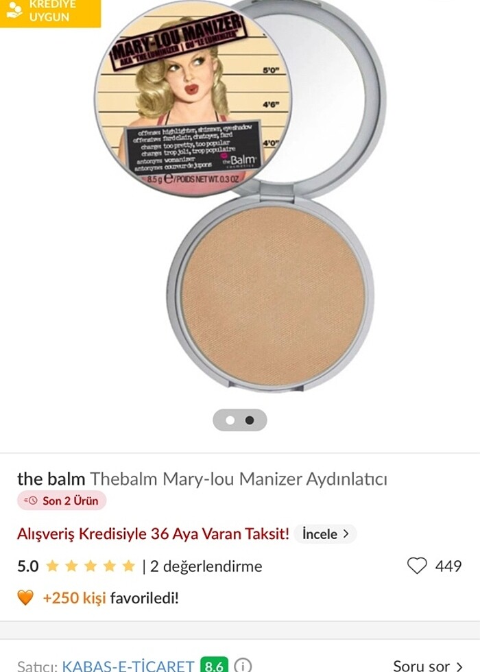 The balm mary-lou manizer aydınlatıcı - Görsel 5