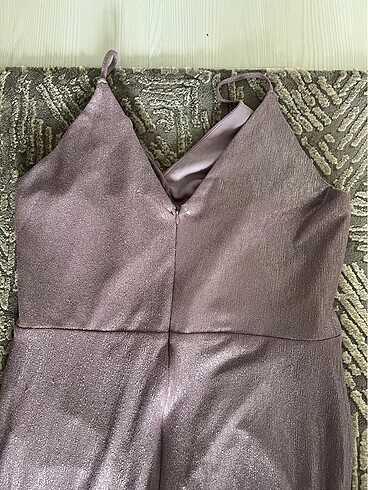 CARMEN uzun abiye önden yırtmaçlı elbise - Görsel 2