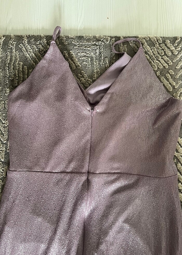 CARMEN uzun abiye önden yırtmaçlı elbise - Görsel 2