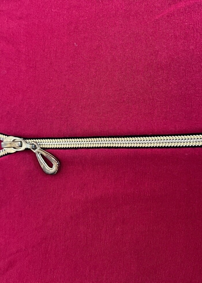 Kırmızı penye tunik - Görsel 4