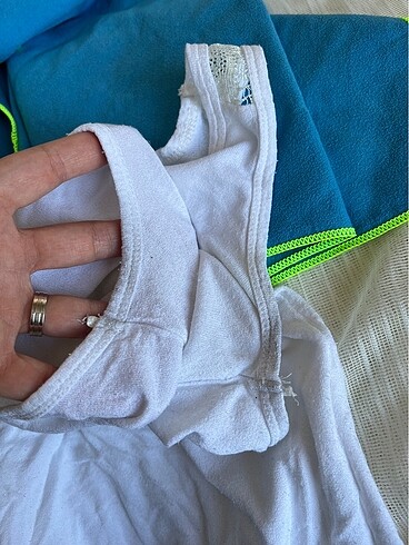 Koton beyaz bluz kalın askılı - Görsel 7