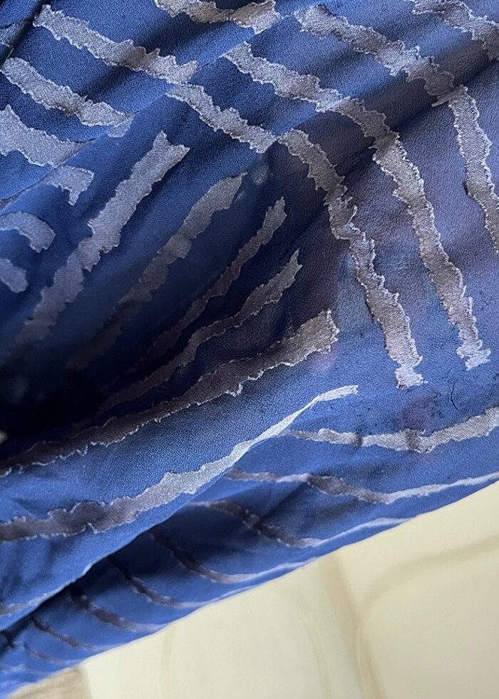 Lacivert Eşarp örtü - Görsel 5