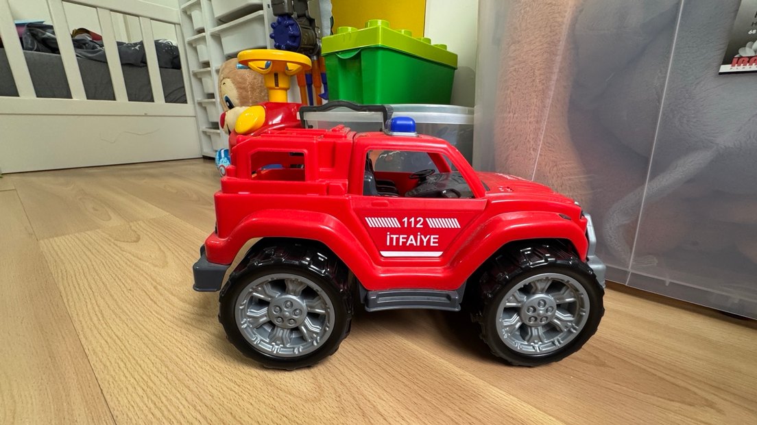 Kırmızı İtfaiye Oyuncak Arabası 112 - Görsel 2