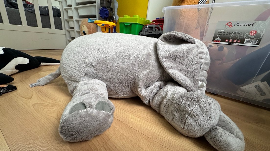 Gri Fil Peluş Oyuncak - Görsel 4