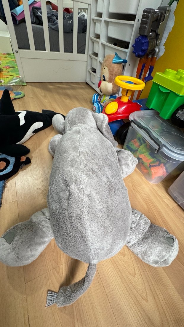 Gri Fil Peluş Oyuncak - Görsel 3