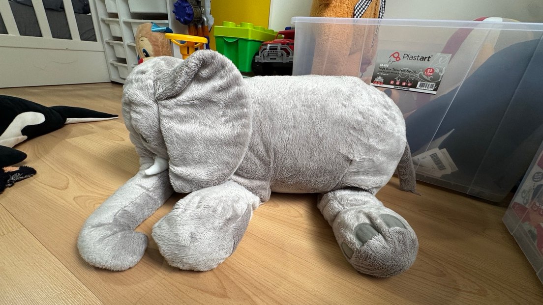 Gri Fil Peluş Oyuncak - Görsel 2