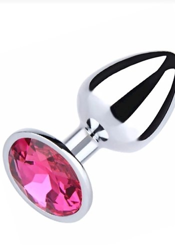 Pembe Parlak Kristalli Metal Plug