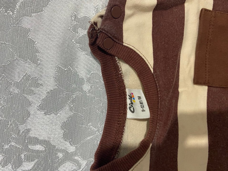 Kahverengi Çizgili Erkek Sweatshirt - Görsel 3