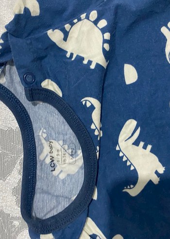 Lacivert Dinozor Desenli Erkek Bebek Tulum - Görsel 3