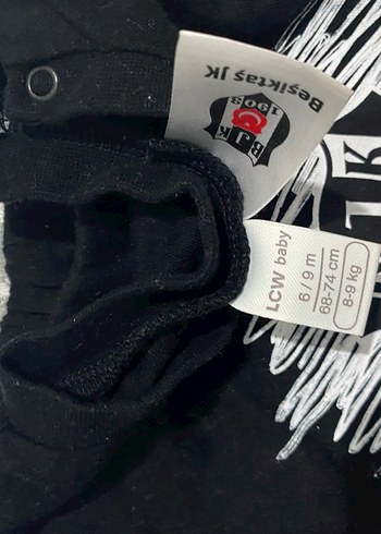 Çocuk Siyah Beşiktaş Baskılı Atlet - Görsel 4