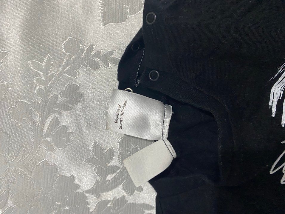 Çocuk Siyah Beşiktaş Baskılı Atlet - Görsel 3