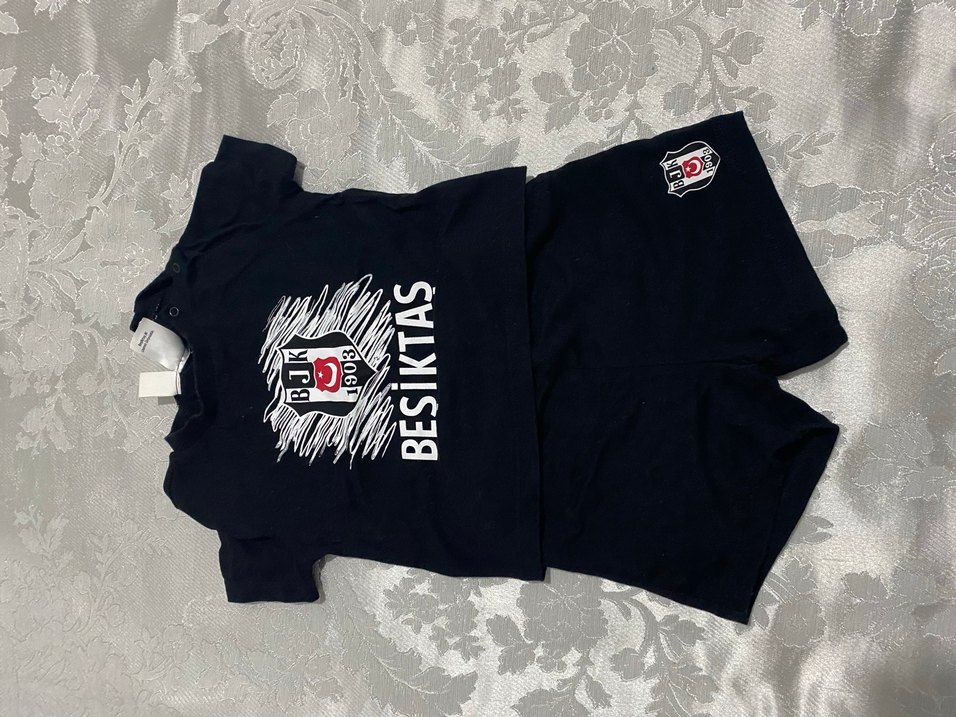Çocuk Siyah Beşiktaş Baskılı Atlet - Görsel 2