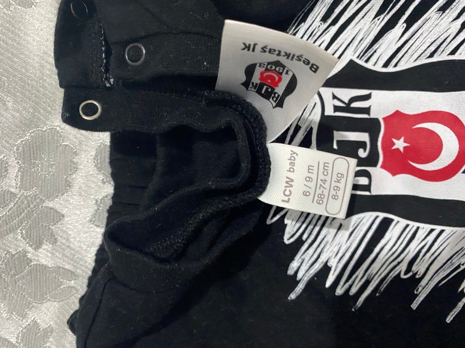 Çocuk Siyah Beşiktaş Baskılı Atlet - Görsel 4