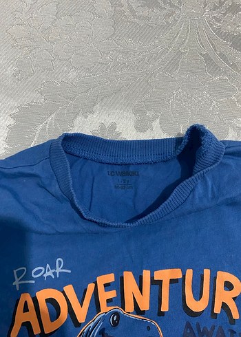 Erkek Çocuk Mavi Baskılı Kısa Kollu Tişört - Görsel 4